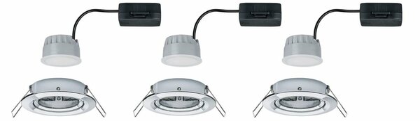 PAULMANN Vestavné svítidlo LED Nova kruhové 3x6,5W chrom výklopné 3-krokové-stmívatelné 934.88 P 93488
