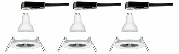 PAULMANN Vestavné svítidlo LED Nova kruhové 3x6,5W GU10 bílá mat 4000K nevýklopné 929.80
