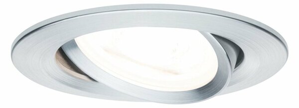 PAULMANN Vestavné svítidlo LED Nova kruhové 3x6,5W GU10 hliník broušený nastavitelné 934.33 P 93433