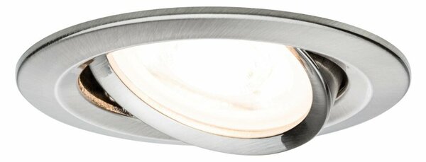 PAULMANN Vestavné svítidlo LED Nova kruhové 3x6,5W GU10 kov kartáčovaný výklopné 934.29 P 93429