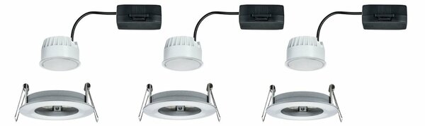 PAULMANN Vestavné svítidlo LED Nova kruhové 3x6,5W hliník broušený nevýklopné 934.62 P 93462