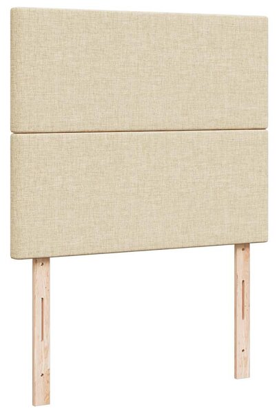 Box spring postel s matrací krémová 120x190 cm textil 3291993