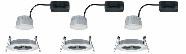 PAULMANN Vestavné svítidlo LED Nova kruhové 3x6,5W hliník broušený nevýklopné 3-krokové-stmívatelné 934.98 P 93498