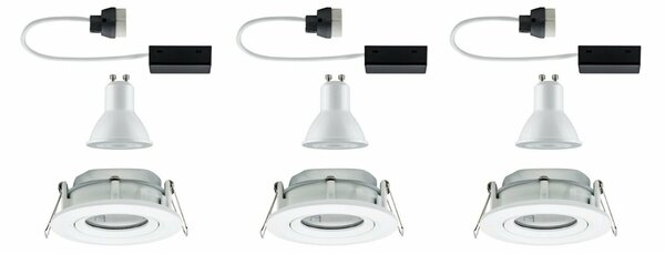 PAULMANN Vestavné svítidlo LED Nova kruhové 3x7W GU10 bílá mat nastavitelné 928.98 P 92898