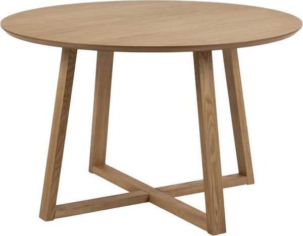 Kulatý jídelní stůl z březového dřeva Malika, Ø 120 cm
