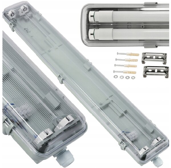 LED hermetické svítidlo T8 - 2x150 cm - IP65 BERGE