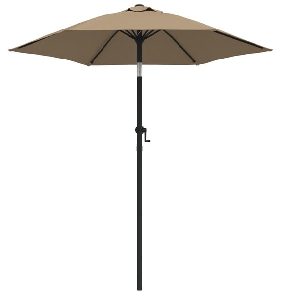 Slunečník taupe 200 x 224 cm hliník