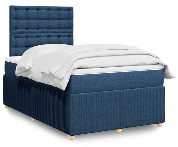 Box spring postel s matrací černá 120x190 cm textil 3292015