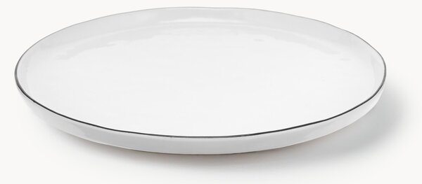 Sada ručně vyrobených porcelánových snídaňových talířů Salt, 4 díly
