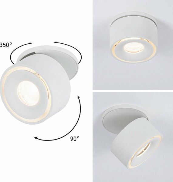PAULMANN Vestavné svítidlo LED Spircle bílá mat 8,0W 3.000K 36° 933.72
