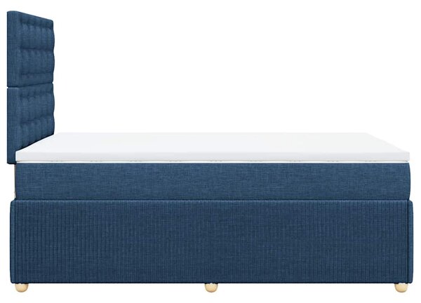 Box spring postel s matrací černá 120x190 cm textil 3292015