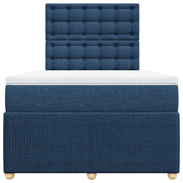 Box spring postel s matrací černá 120x190 cm textil 3292015