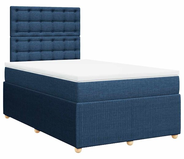 Box spring postel s matrací černá 120x190 cm textil 3292015