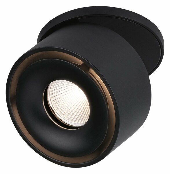 PAULMANN Vestavné svítidlo LED Spircle černá mat 8,0W 3.000K 36° 933.70