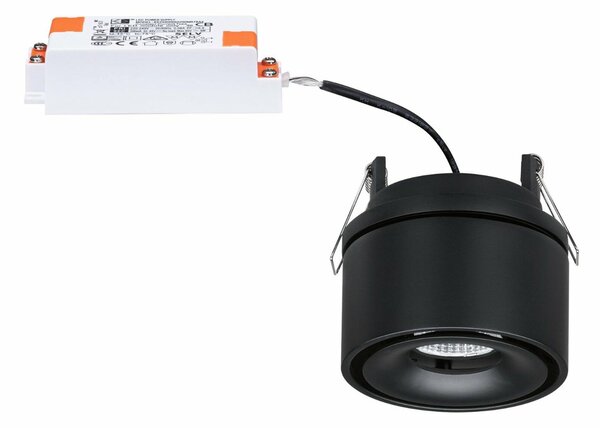 PAULMANN Vestavné svítidlo LED Spircle černá mat 8,0W 3.000K 36° 933.70