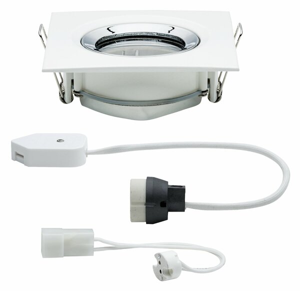 Paulmann vestavné svítidlo Nova IP65 hranaté max. 35W bílá/chrom 1ks sada nastavitelné 936.64 P 93664