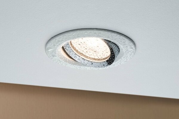 Paulmann vestavné svítidlo Nova IP65 kruhové max. 35W bílá/chrom 1ks sada nastavitelné 936.63 P 93663