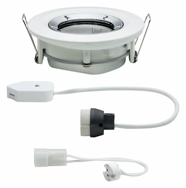 Paulmann vestavné svítidlo Nova IP65 kruhové max. 35W bílá/chrom 1ks sada nastavitelné 936.63 P 93663