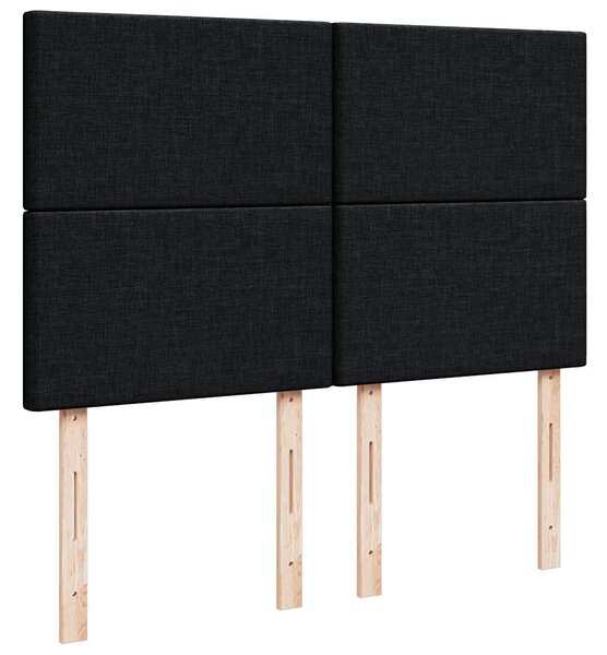 Box spring postel s matrací černá 140 x 190 cm textil 3292046