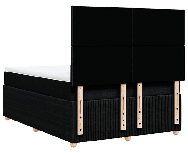 Box spring postel s matrací černá 140 x 190 cm textil 3292046