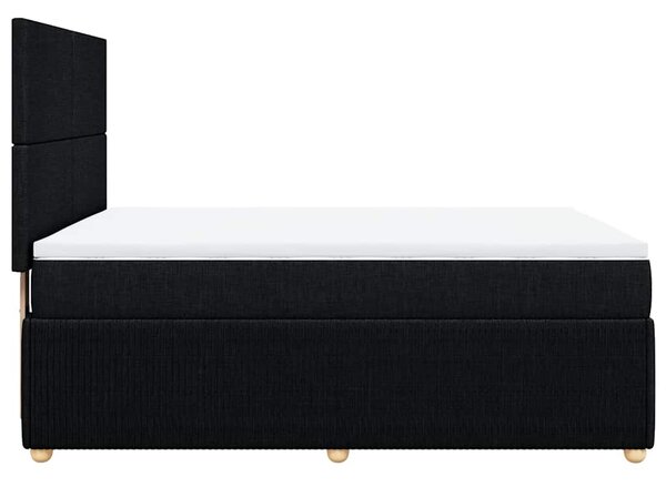 Box spring postel s matrací černá 140 x 190 cm textil 3292046