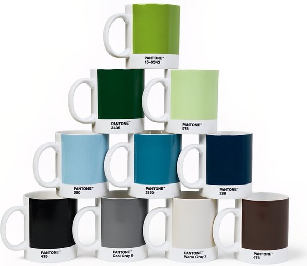 Šedý porcelánový hrnek Pantone Cool Gray 9 375 ml