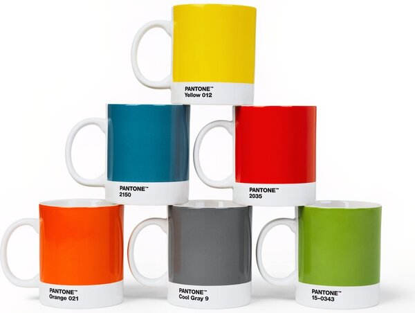 Šedý porcelánový hrnek Pantone Cool Gray 9 375 ml