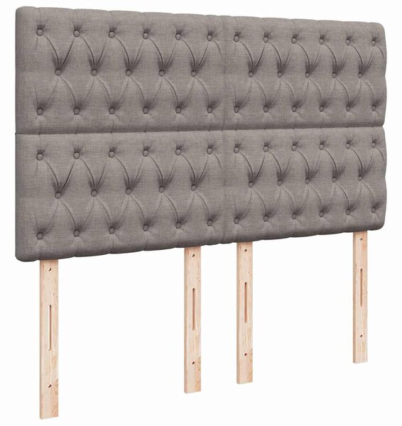 Box spring postel s matrací taupe 140x190 cm textil 3292062