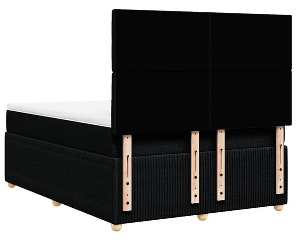 Box spring postel s matrací černá 140 x 190 cm textil 3292067