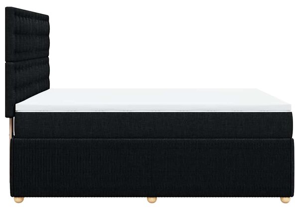 Box spring postel s matrací černá 140 x 190 cm textil 3292067