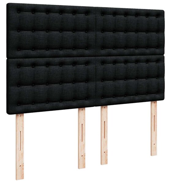 Box spring postel s matrací černá 140 x 190 cm textil 3292067