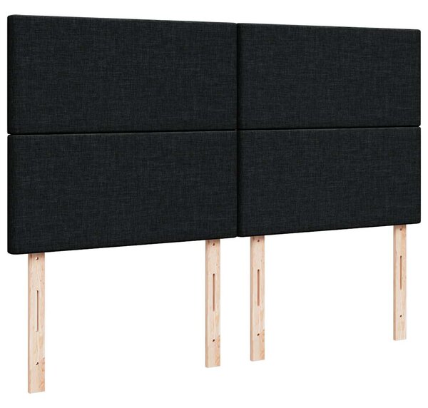 Box spring postel s matrací černá 180x200 cm textil 3292130