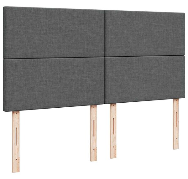Box spring postel s matrací tmavě šedá 180x200 cm textil 3292129