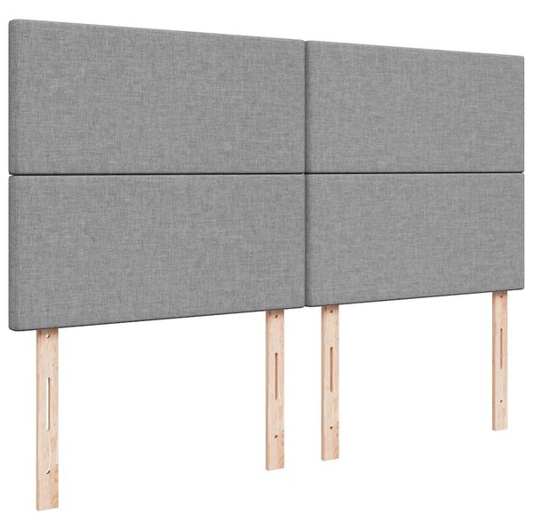 Box spring postel s matrací světle šedá 180 x 200 cm textil 3292128