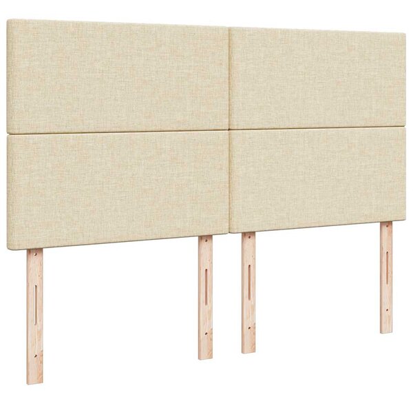 Box spring postel s matrací krémová 180x200 cm textil 3292133
