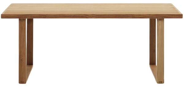 Kave Home Teakový zahradní jídelní stůl Canadell 180 x 90 cm