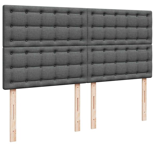 Box spring postel s matrací tmavě šedá 180x200 cm textil 3292150