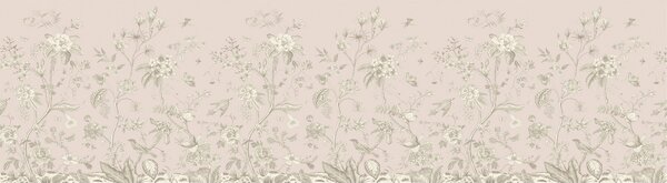 Samolepicí bordura Old graphic florals, 500 x 13,8 cm