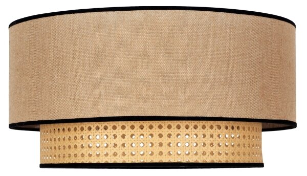 Duolla - Stropní svítidlo BOHO 1xE27/15W/230V pr. 45 cm béžová/ratan