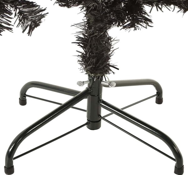 Úzký vánoční stromek černý 150 cm 329218