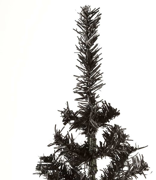 Úzký vánoční stromek černý 150 cm 329218