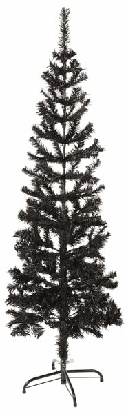 Úzký vánoční stromek černý 150 cm 329218
