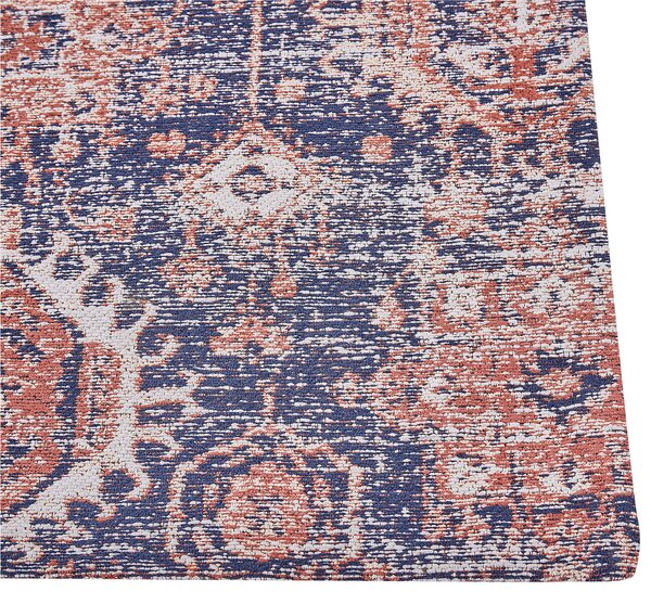 Koberec KURIN Modrá 80 x 300 cm Bavlna