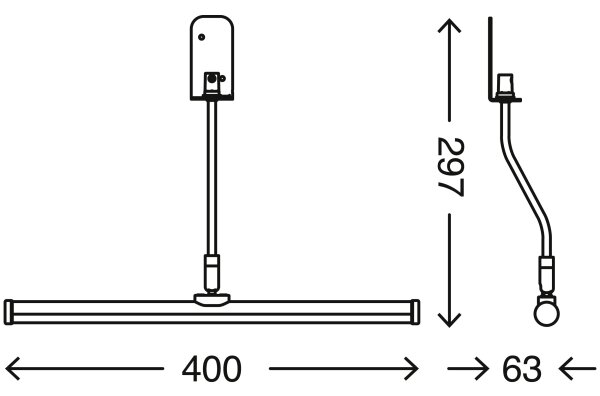 Briloner 2058-018 - LED Koupelnové osvětlení zrcadla SPLASH LED/5,5W/230V IP23