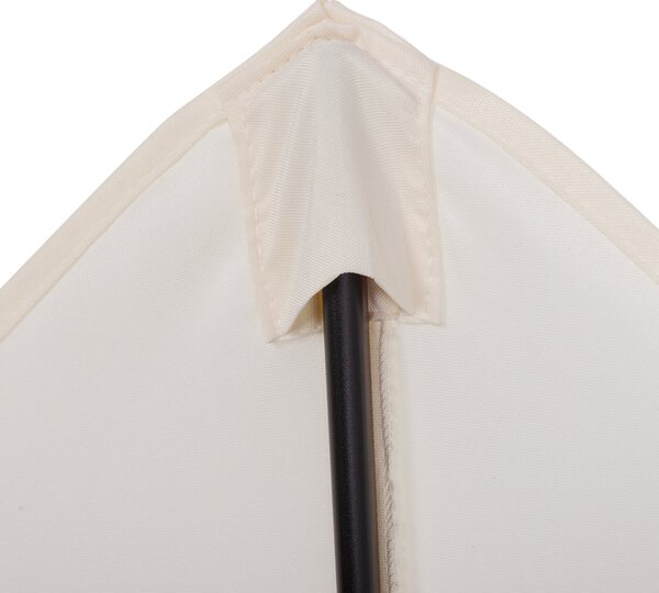 Zahradní slunečník Outsunny 2x2 m s ventilací, venkovní slunečník s 6 hliníkovými žebry a polyesterovým potahem 160 g/㎡, pro zahradu, terasu a balkon