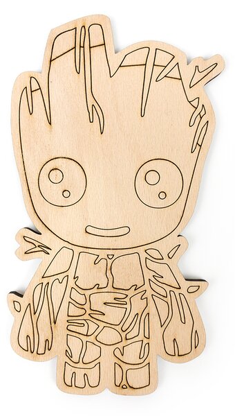 Živá Zeď Dřevěné vybarvovací postavičky Avengers a Groot