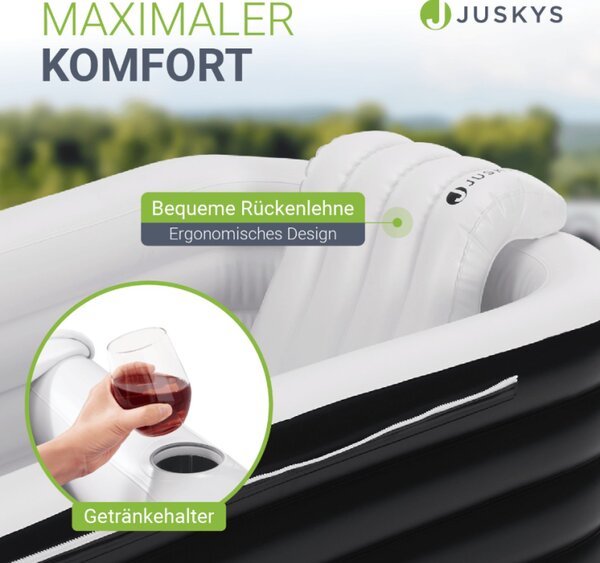 Skládací nafukovací vana s elektrickou pumpou, 400 l