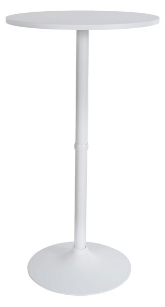 Barový stůl kulatý DS25199, bílý / rám bílý - v108 x Ø60 cm