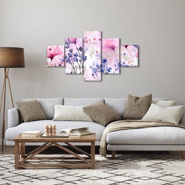 Obraz - Akvarelová louka (125x70 cm)