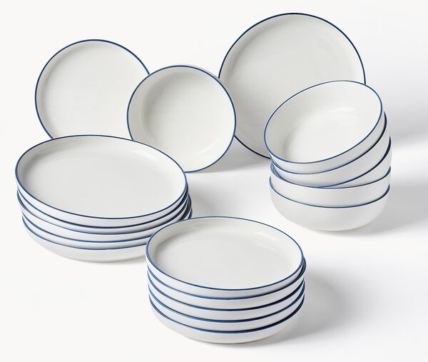 Sada porcelánového nádobí Facile, pro 6 osob (18 dílů)